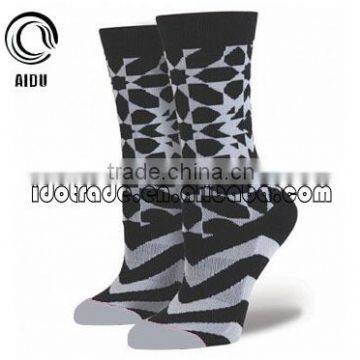 Adult Age Group Customer Design Women Ankle Black Tube Socks