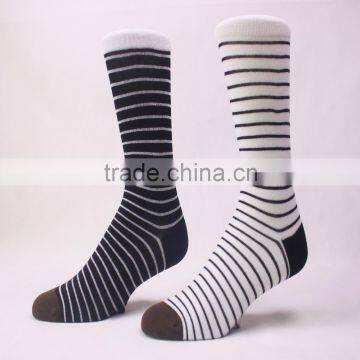 In Stock White Black Pattern 168N 100% Cotton Socks photo-6