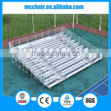 10 rows floor deluxe aluminium bleacher grandstand chairs 10F gym chair bleacher chairs stadium seats used bleachers for sale