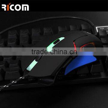 Ricom 6D 7C USB Magnetic Braided Cord Gaming Computer Mouse for Gaming Mouse Pad--GM10--Shenzhen Ricom