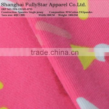 high quality knitted fabric printed cotton fabric