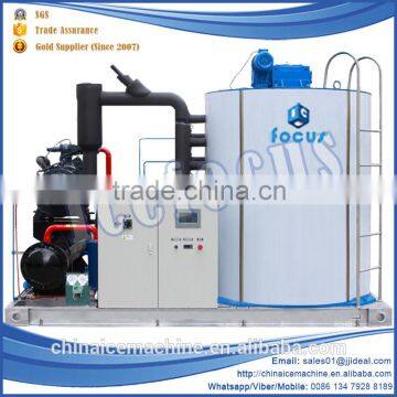 Sea Water 1 Ton/Day Flake Ice Machine for Fishing Boat