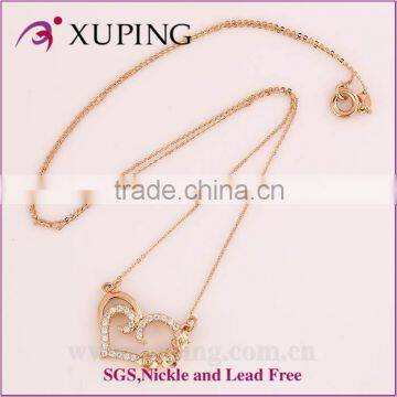 High quality fashion rose gold color heart necklace                        
                                                Quality Choice