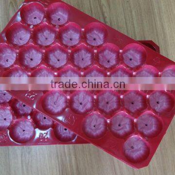 29*49cm 20 Holes PP Blister Round Fruit Tray