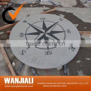 China dark grey granite g654 compass