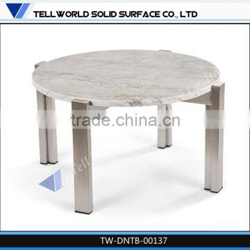 Quartz foldable round dining table