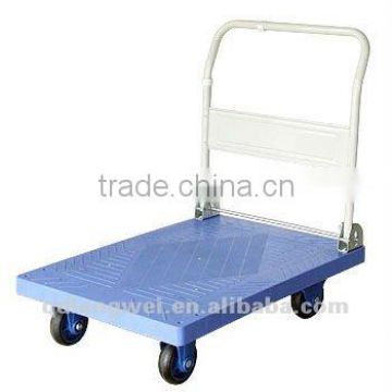 Heavy duty industry plastic flatform hand trolley PH3012P