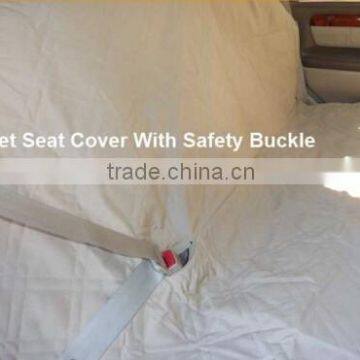 Deluxe Quilted and Padded Tan Car Back Seat With Two Flaps photo-3