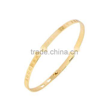 Memories Bangles With Customize Design Word 'SUCCESS IS THE BEST REVENGE' With 4mm/7mm Width photo-3