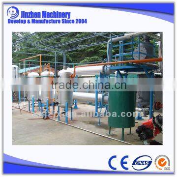 100ton per day used tyre oil refining to diesel distillation equipment with CE ISO