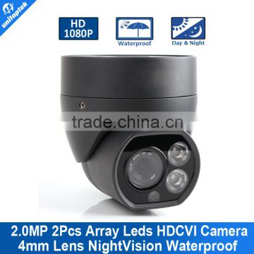 HDCVI Dome Camera 1080P 2.0MP HDCVI With IR-CUT IR 30M Waterproof/outdoor,4MM Lens,1920*1080 HDMI Output