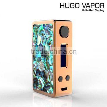 2016 top selling product HoneyHive 80W TC vape mod with real new zealand abalone shell 80W box mod hugo vapor mod VS Vtm 100W