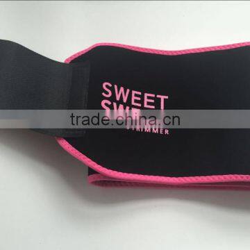 AS SEEN ON TV Sweet Sweat Premium Thigh Trimmers (Pink Logo) for Men & Women Waist Trimmer Trainer Belt photo-5