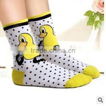School Girls Fashion Socks With Lovely Cartoon Dark