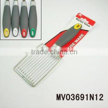 Stainless Steel Tomato Slicer With Plastic Soft Grip Handle