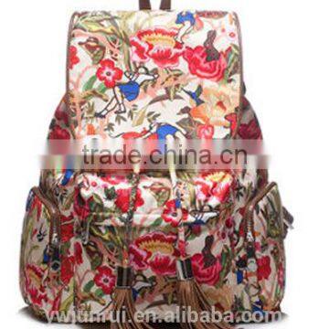 Nylon fashion tassel bag special backpack for girl