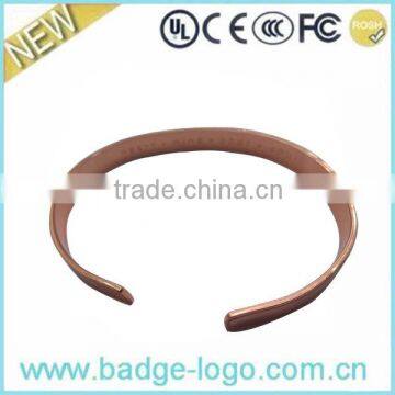 New Made Carved Logo Copper Metal Bracelets