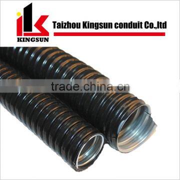 Black Color PVC Plastic Coated Metal Flexible Pipes