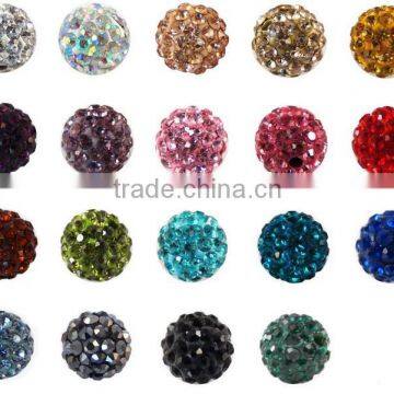 Fashion shamballa rhinestone beads DIY for beaded bracelet and shamballa jewelry