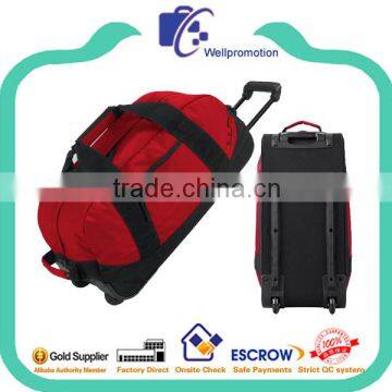 Promotional trolley luggage bags with 2 wheels