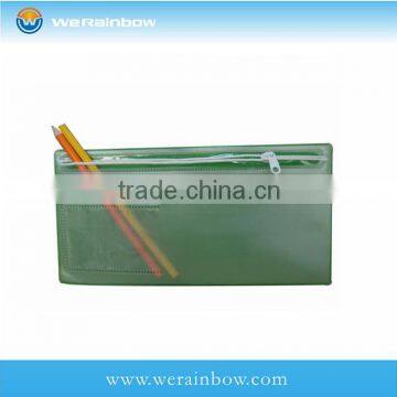 Vinyl pencil pouch with zipper