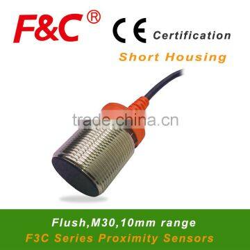 Big Cylindrical, 12~24VDC M30 Proximity Sensor, Position Sensor, NPN/PNP Offered, Can do 5v DC working Voltage.