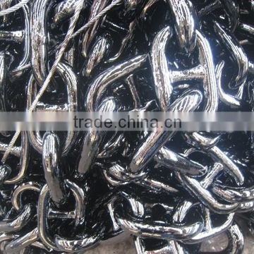 Qingdao black painted and HDG link chain manufacturer