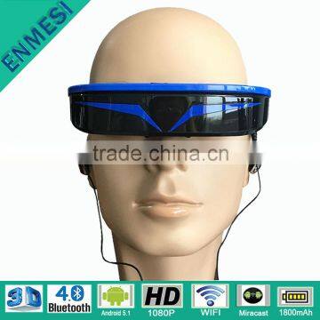 Home Theater Projectors 3D 1080P Video Glasses with Wifi and Bluetooth