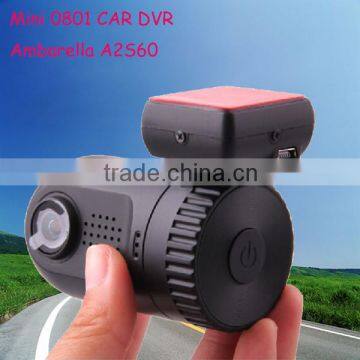 Wholesale 1.5 inch Mini 0801 car dvr with Ambarella A2S60/70 Chipset Full HD 1920X1080P car camera recorder