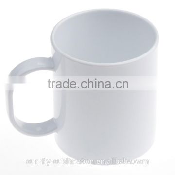 sublimation plastic bpa free high quality reusable coffee mug