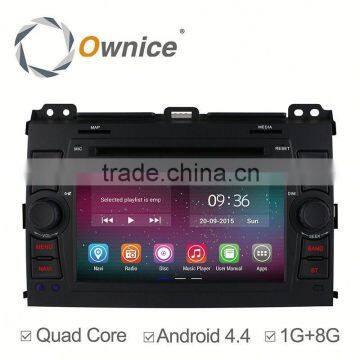 Quad core RK3188 Android 4.4 up to android 5.1 GPS navigation for TOYOTA PRADO 120 built in RDS