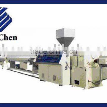 Plastic pipe making machine