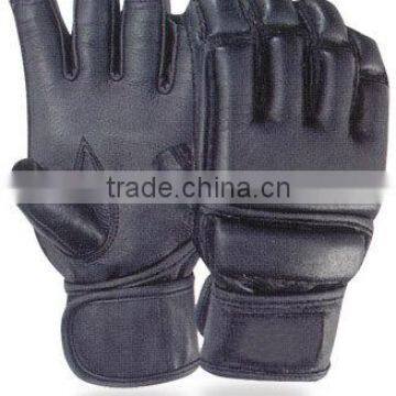 Half Finger Grappling Gloves Made of Genuine Leather