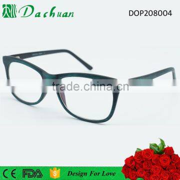 CP injection fake acetate old fashion wood brush optical frames