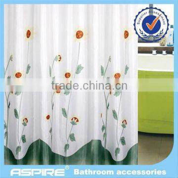 new design printed 100 polyester shower curtain