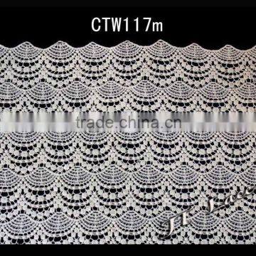 Wholesale fabric embroidery lace in guangzhou CTW117m