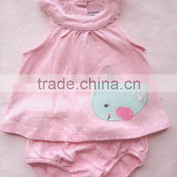 Baby Girls Summer 2PCS Set Sleeveless Top and Short Pants photo-2