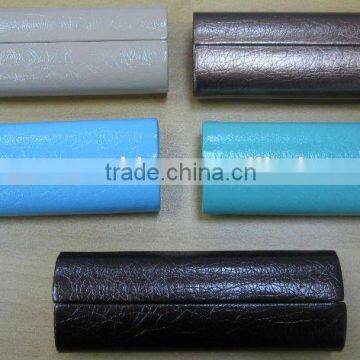 aluminum hand made PU leather reading glasses case