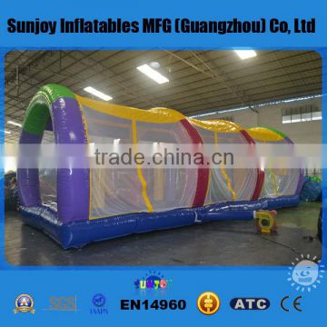 2014 China Hot sale PVC inflatable tunnel obstacle course, with CE,UL