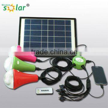 2014 New Portable 10W Mini Solar Lighting System For Home For Indoor For outside