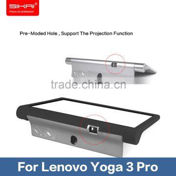 10 Inch Water Proof Anti Scratch Texture Design Silicone Standing Cover Skin For Lenovo Yoga 3 Pro Case Skin Match All Holes photo-5