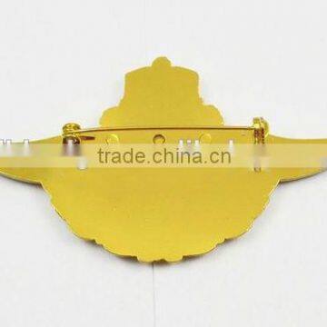 Safety Pin Badge, School Emblem, National Emblem; School Badge