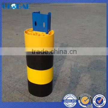 Plastic column guard for racking system