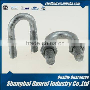 Grade4.8 Cr10B21 Zinc plated rubber coated U bolt bracket