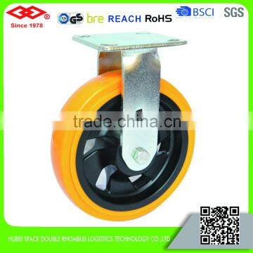 All size fixed welding housing PU heavy duty caster for American type