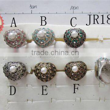 Russia Wedding Gift Ring Fashion Heart Alloy Ring