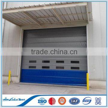 Fast rapid high speed door with transparent windows|CE certificate high speed roll up door