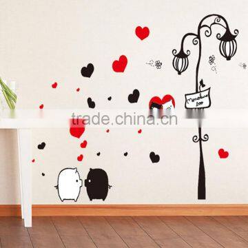 Fashion Design Eco-friendly Decals PVC Removable Wall Sticker Lamp photo-2