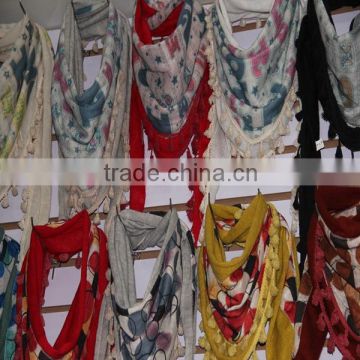 cheap sale flower Pattern Polyester Scarf