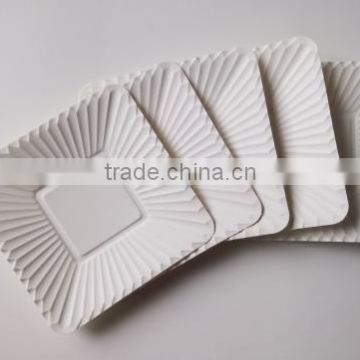 disposable paper plate for cakes fruit 13*13cm in store